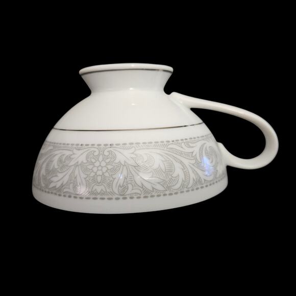 Imperial China W Dalton Whitney 5671 Japan Teacups Silver Scroll Set of 3 - Picture 1 of 10